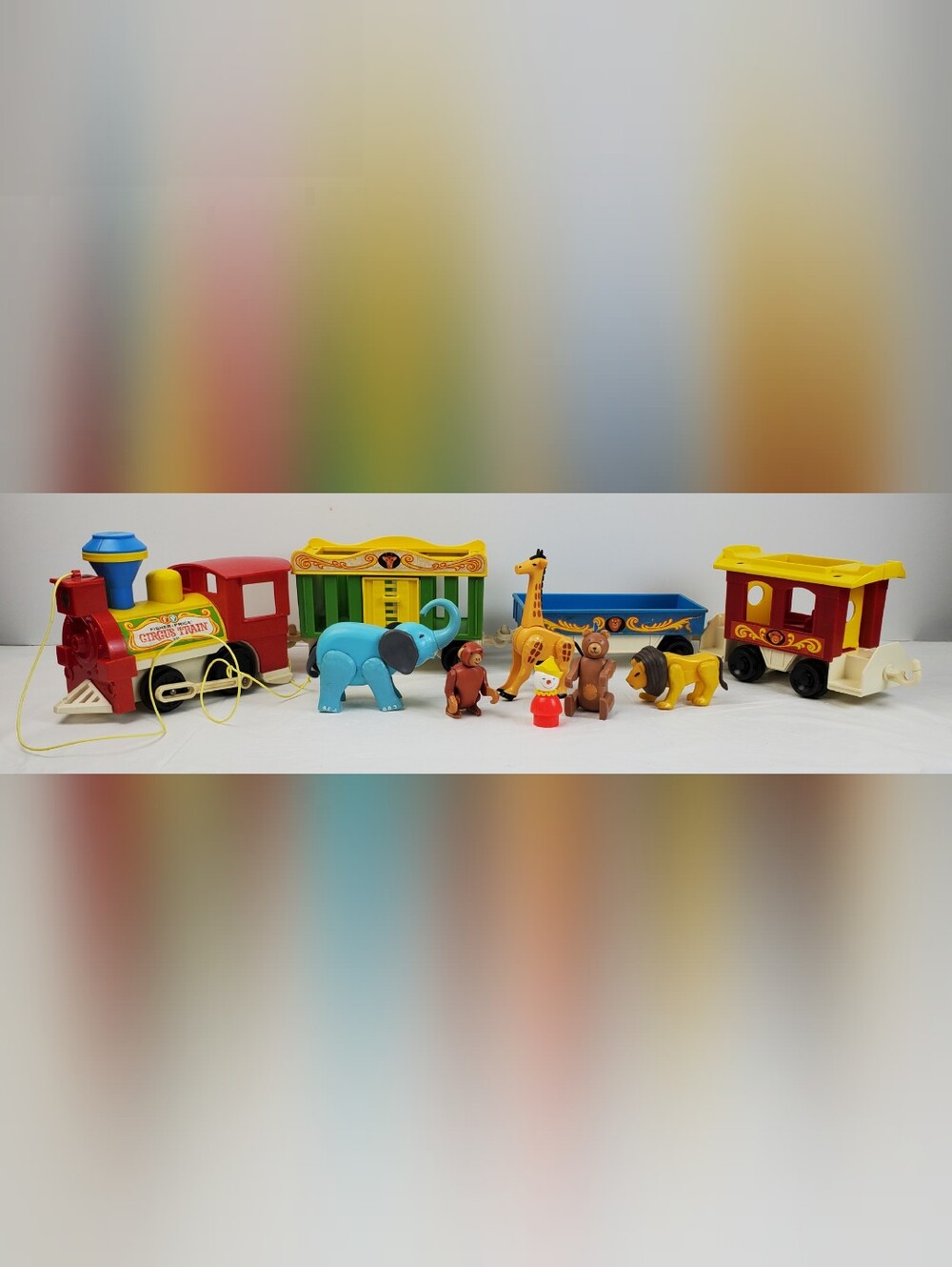Fisher Price VTG 70s Play Family Little People Circus Train # 991 INCOMPLETE GUC